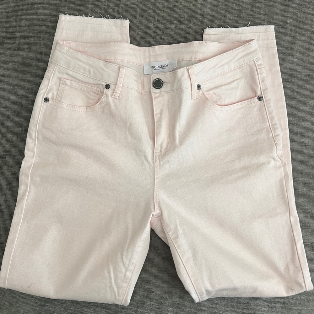 Workshop baby pink skinny jeans